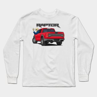 Truck ranger raptor f150 4x4 hand skull metal red Long Sleeve T-Shirt